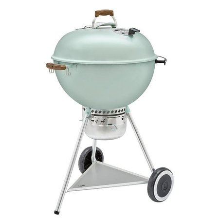 WEBER 70th Anniversary Series Kettle Charcoal Grill, 363 sqin Primary Cooking Surface, Rock N Roll Blue 19524001